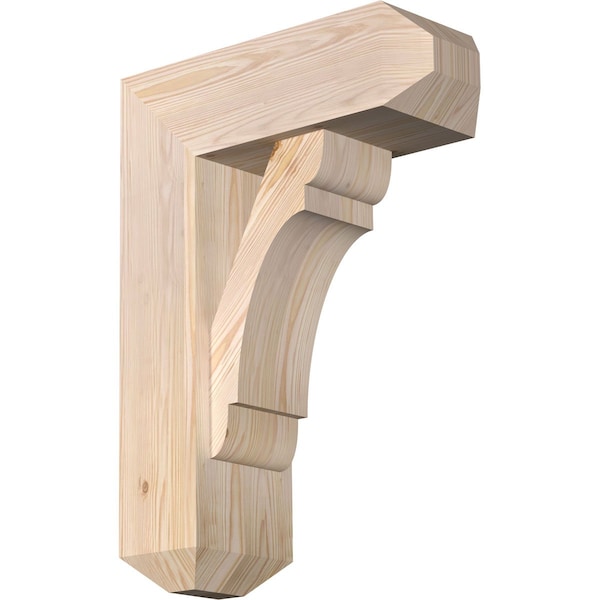 Ekena Millwork Olympic Craftsman Smooth Bracket w/ Offset Brace, Douglas Fir, 7 1/2"W x 20"D x 28"H BKT0806X20X28OLY04SDF - main